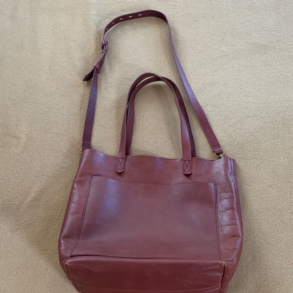 Madewell Rich Brown Leather Tote